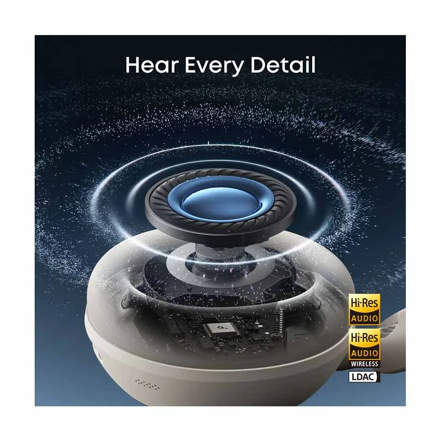 Anker SoundCore Space 2 ANC Linen White Bluetooth Over-Ear Headphone