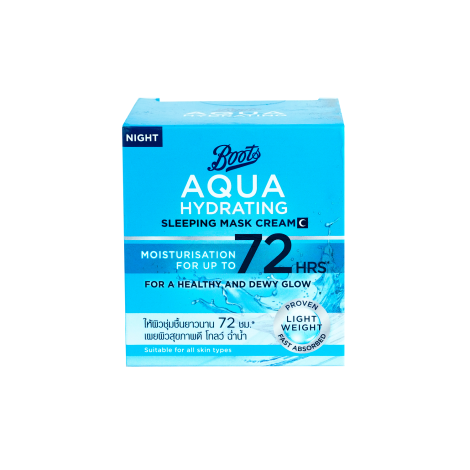 Boots Aqua Hydrating 72H Sleeping Mask Cream 50ml (Thailand)