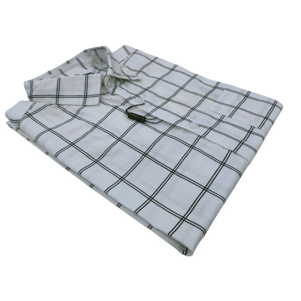 Classic Cotton Full-Sleeve Check Shirt for Men