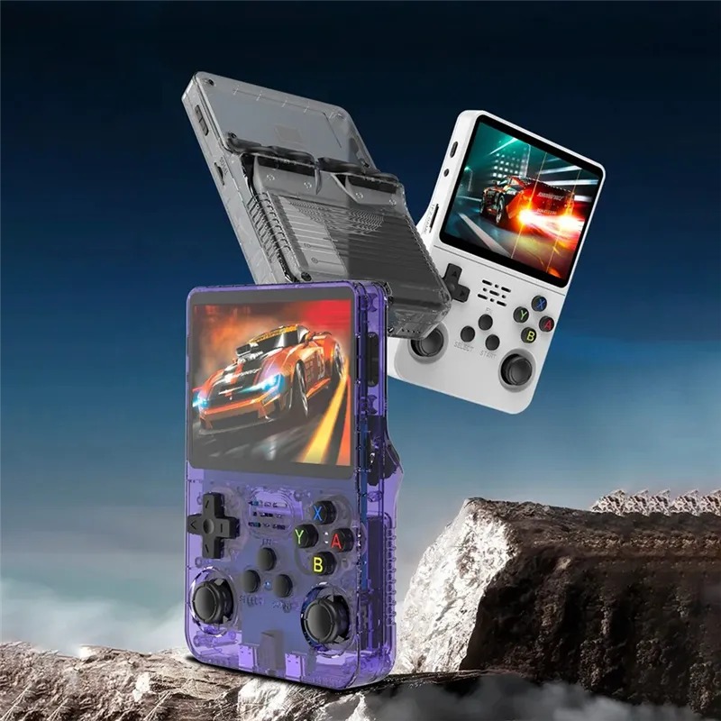 R36S Retro Game Console 64GB 20000+ Games Linux & PSP Gaming System 3.5" IPS Screen Portable Pocket Game