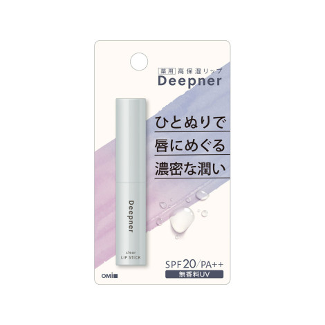 Omi Brotherhood Deepner Clear Lip Stick SPF20/PA++ 2.3g (Japan)