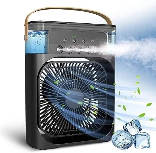 Air Cooling USB Fan with LED Night Light Water Fan