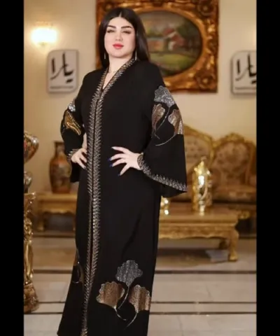 Stone Work Koti Borka Set with Inner and Hijab, Body 48
