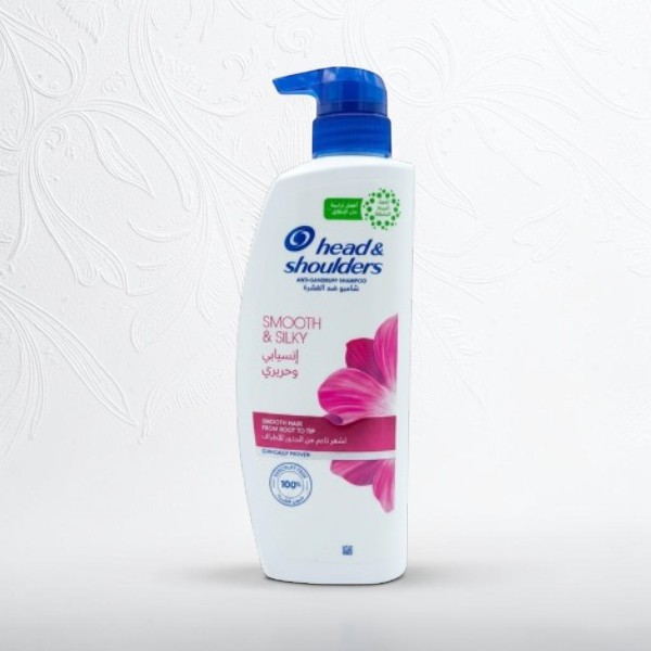 Head & Shoulders Smooth And Silky Anti - Dandruff Shampoo 500ml (Saudi Arabia)