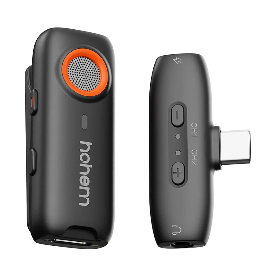 Hohem MIC-01 (1TX + 1RX) Black Wireless Microphone