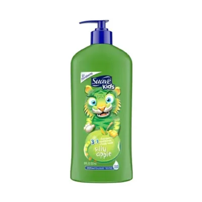 Suave Kids Silly Apple 3 In 1 Shampoo + Conditioner + Body Wash  532ml (USA)