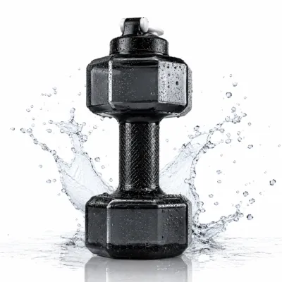 2-in-1 Dumbbell Shape Water Bottle 2.8L – BPA-Free Large Capacity Sports Water Jug & Handheld Gym Workout Fitness Weight for Fitness, Yoga & Outdoor