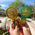 Handheld Portable Desktop Table USB Rechargeable Sports Pocket Mini Fan with Lanyard