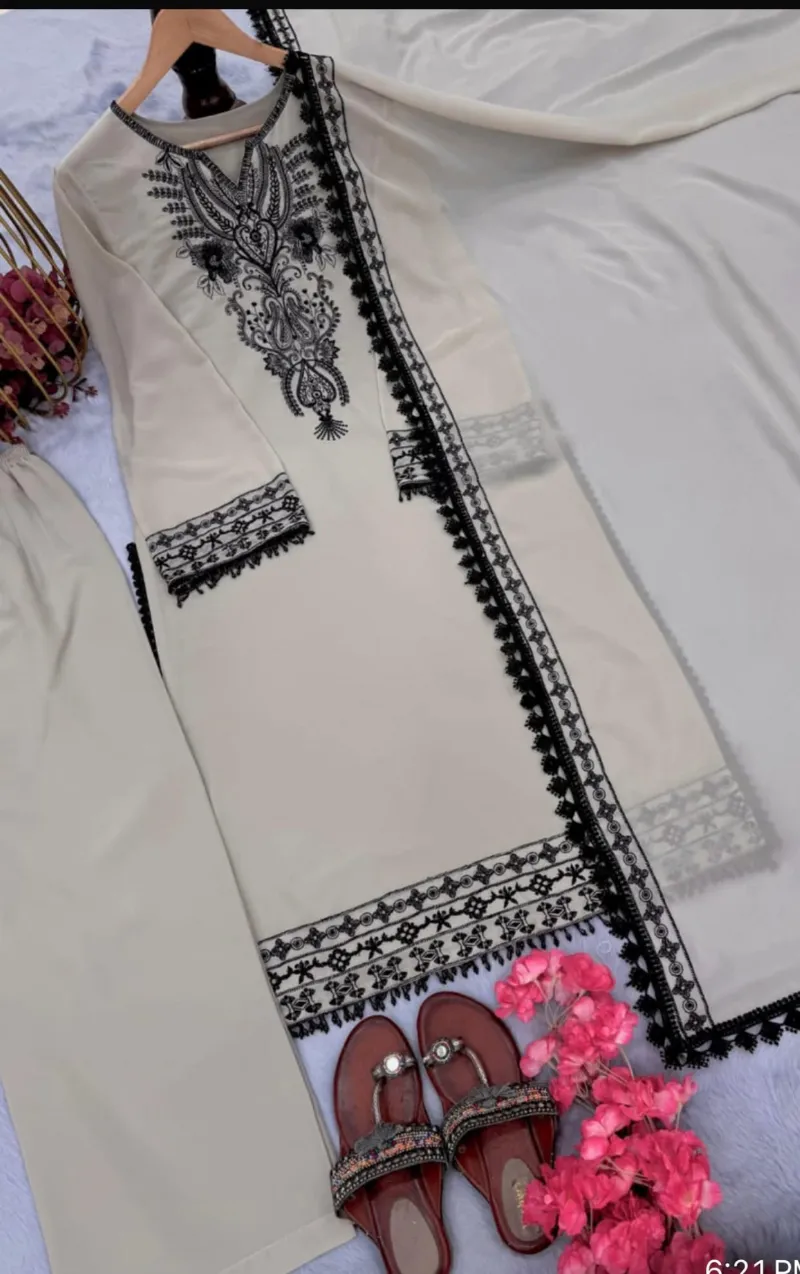 Women's Cotton Silk Digital Print Three Piece, 3 Colours