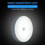 Wireless Motion Sensor LED Wall Night Light with USB Charging