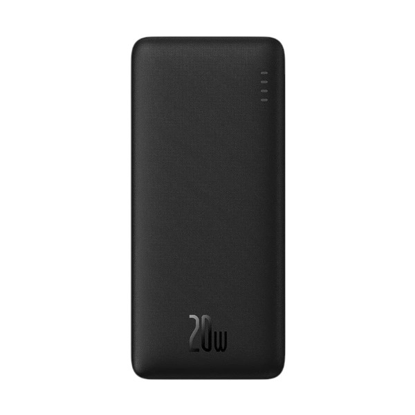Baseus Airpow PPQD090001 10000mAh Black 20W Power Bank with USB-A to Type-C Cable
