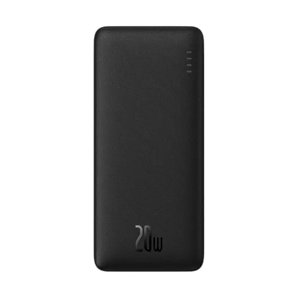 Baseus Airpow PPQD090001 10000mAh Black 20W Power Bank with USB-A to Type-C Cable