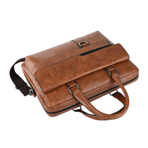 Amsburg Laptop Leather Bag(Chocolate )