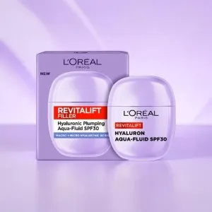 L'Oreal Revitalift Filler Hyaluron Plumping Aqua Fluid SPF30 40ml (Germany)