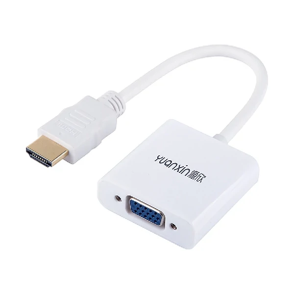 Yuanxin YHV-011 HDMI Male to VGA Female White Converter