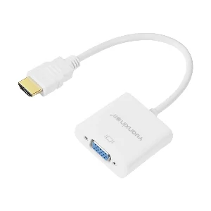 Yuanxin YHV-010 HDMI Male to VGA Female White Converter with Audio