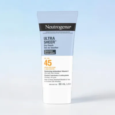Neutrogena Ultra Sheer Dry Touch Sunscreen Lotion SPF 45 88ml (Canada)