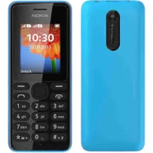 Nokia Asha 108 Dual Sim Mobile Phone Blue Colour (Refurbished)