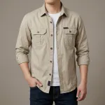 Full sleeves double pocket panel Shirt