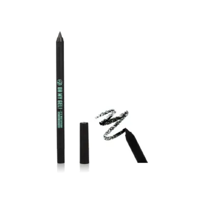 W7 Oh My Gel! Waterproof Soft Gel Eyeliner - Blackest Black (China)
