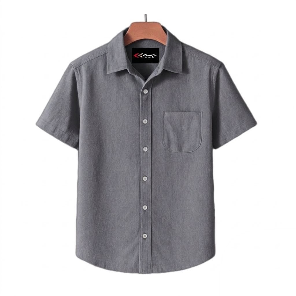 Men's Solid Half Sleeve Shirt in Soft Oxford Cotton, M to XXL