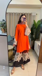 Women's Cotton Silk Three Piece in Digital Print, 5 Colours