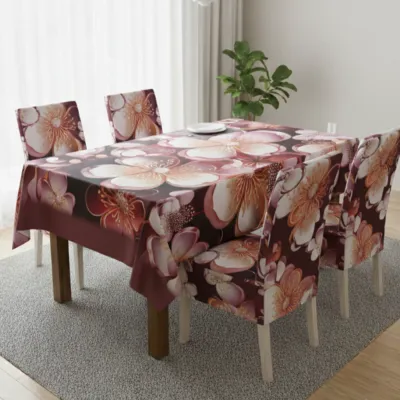 China Premium 3D Print Table Cloth Set