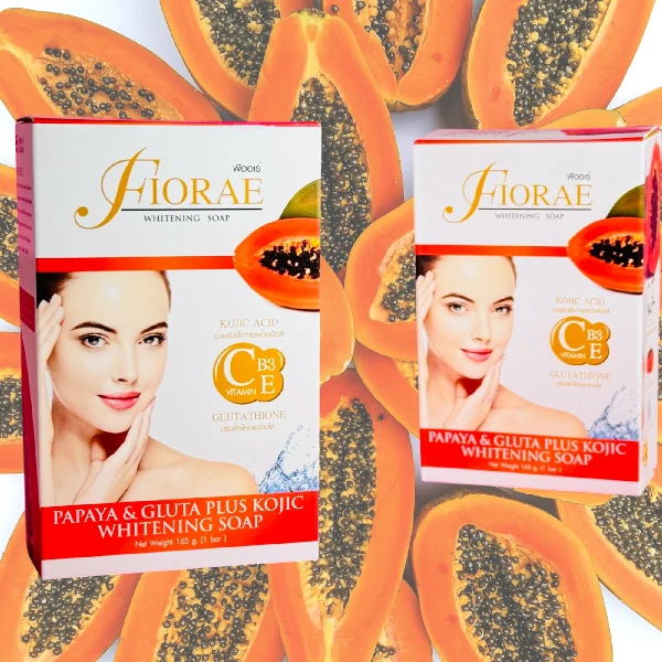 FIORAE PAPAYA & GLUTA KOJIC SOAP