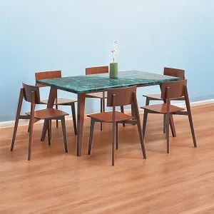 Regal DINING TABLE-OCEANIA-6 SEATER TDH-352-3-1-20-(6 Seater-Aqua Marbelo)