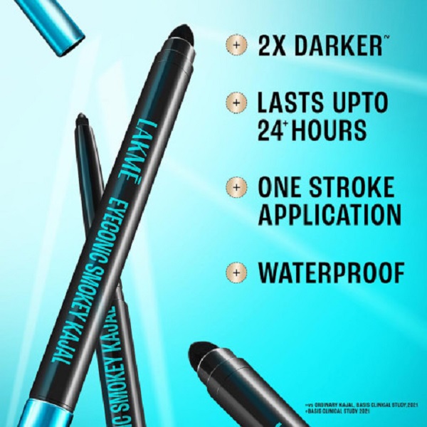 Lakeme 9to5 Eyeconic Smokey Kajal - Black (India)