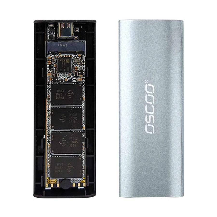 Oscoo MD005M 1TB USB 3.0 Type-C Silver Portable External SSD