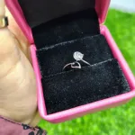 Spinning Heartstone Adjustable Ring