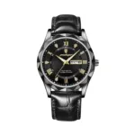 POEDAGAR 615L Men's Leather Quartz Watch