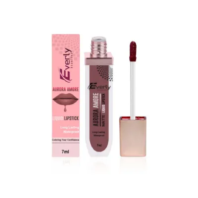 Everly Beauties Aurora Matte Liquid Lipstick - Almond Amour (China)