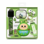 Pop Mart Labubu 2-in-1 Gadget Set – Cute Wireless TWS Earbuds & Smartwatch Strap Combo with Collectible Character Case