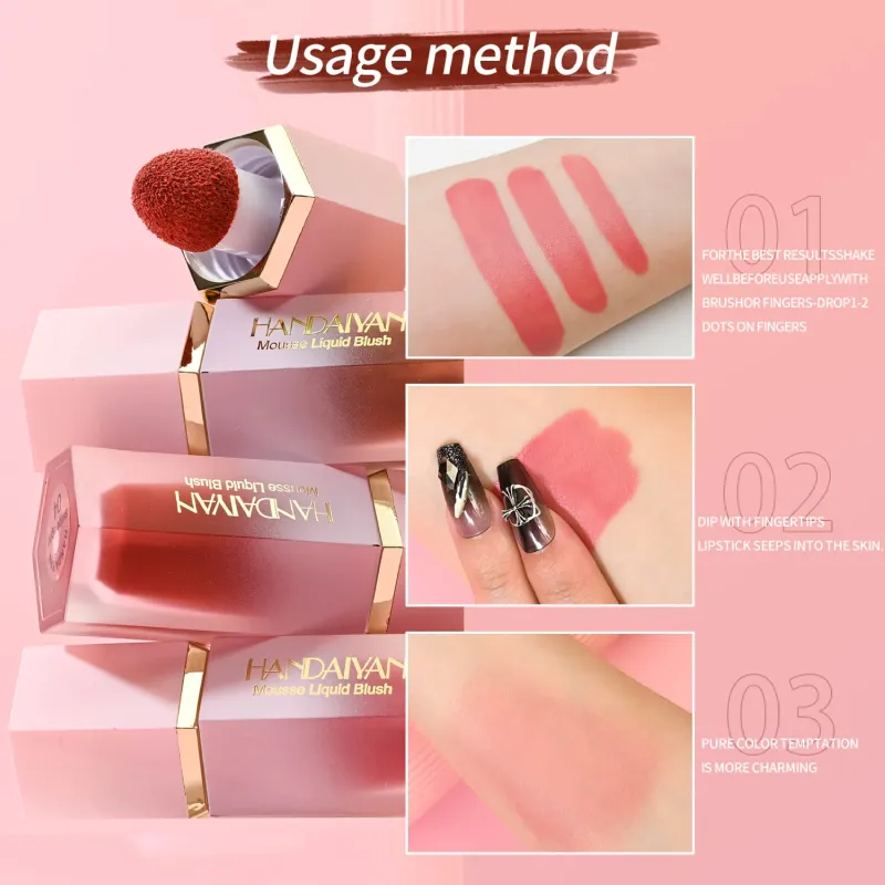 Handaiyan Mousse Liquid Blush 7 ml shade (love cake)
