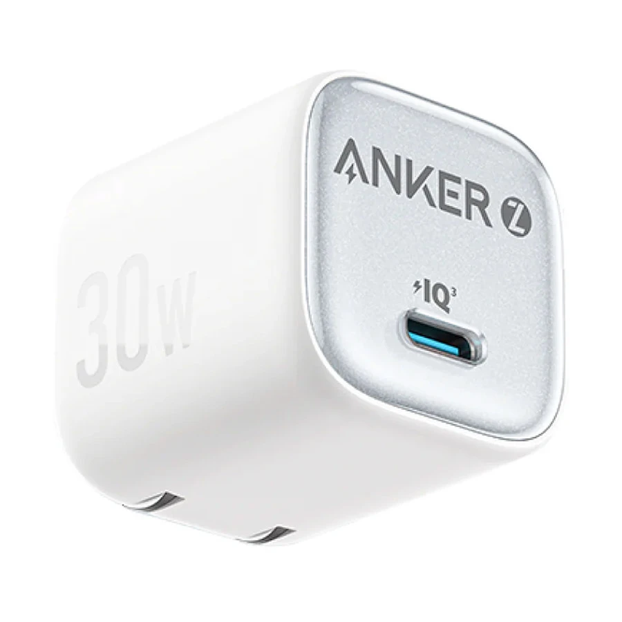 Anker Zolo 30W PD+IQ USB-C Charger White (US Plug)