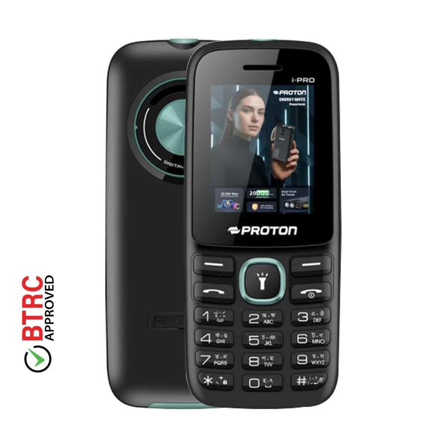 Proton i-Pro Olive-Black Feature Phone (Dual Sim)