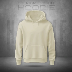 Stylish Premium Quality Solid Color Hoodie Off White