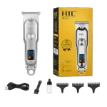 Original HTC AT-179 Rechargeable Hair Clipper & Beard Trimmer for Men | Cordless Grooming Kit with Stainless-Steel Blades & Adjustable Settings