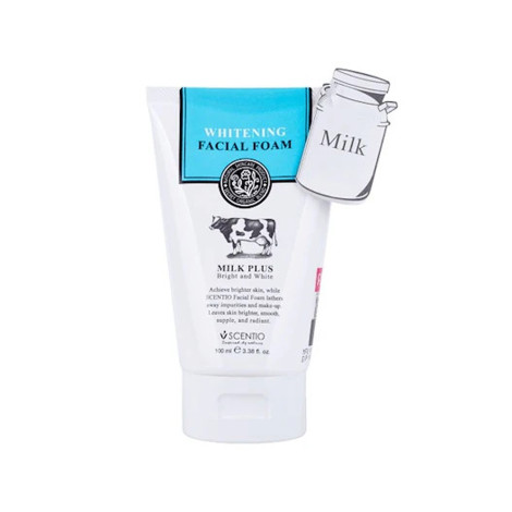Scentio Milk Plus Whitening Facial Foam 100ml