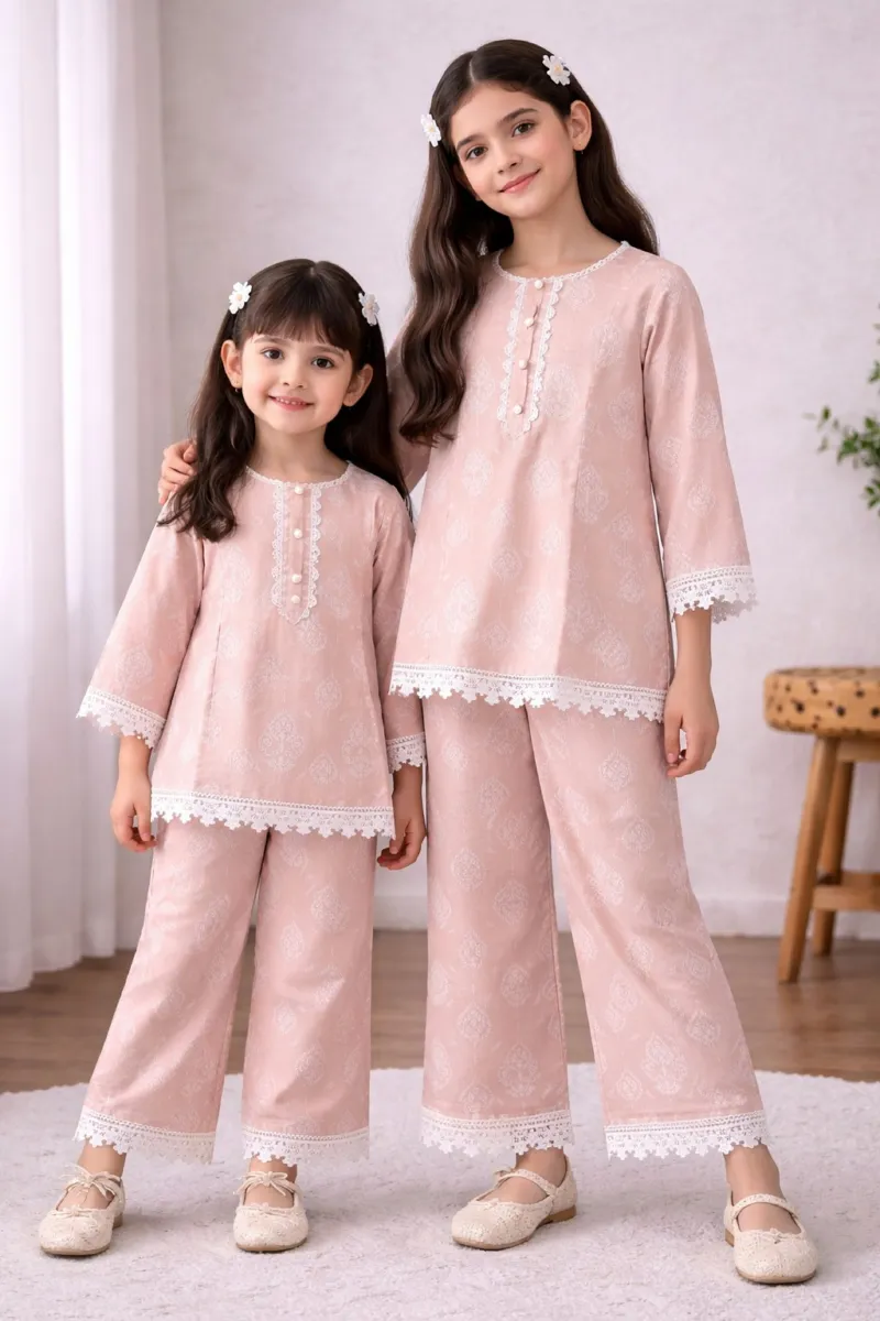 Kids' Pure Cotton Two Piece Set, 6 to 13 Years, 4 Colours