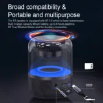 Z5 RGB Mini Portable Wireless Bluetooth Speaker – 5W Compact Speaker with LED Light Effects