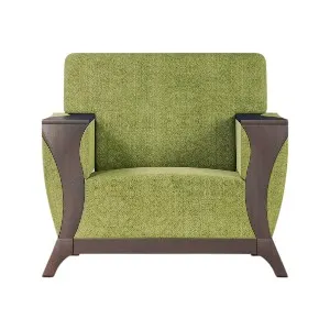Regal Wooden Single Sofa-Rome ROME-SSC-347-3-1-20(FABRIC-SF-2121)