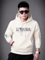 Unisex Semi Baggy Brushed Cotton Hoodie, DTF Print, 5 Colours