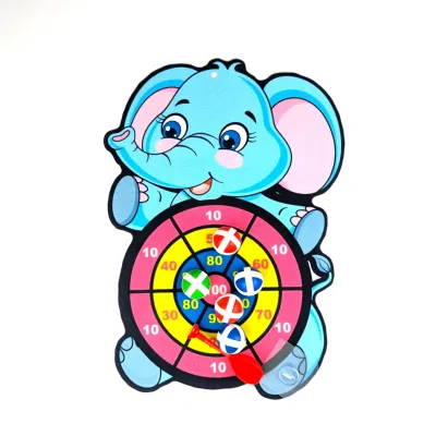 Sticky ball dart board toy