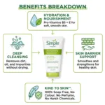 Simple Kind to Skin Moisturising Face Wash 150ml (Poland)