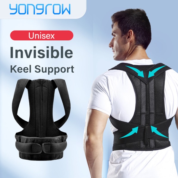 Back Support Belt with Fully Adjustable Straps Relief Lower & Upper Back Pain