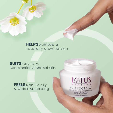 Lotus WhiteGlow Skin Brightening Gel Creme SPF 25 PA+++ 60g (India)