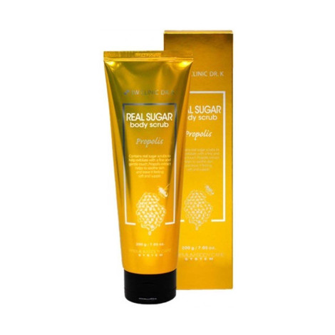 3w Clinic DR.K Real Sugar Propolis Body Scrub 200g (Korea)